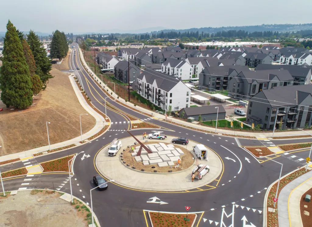 SE 1st Street Improvements roundabout 