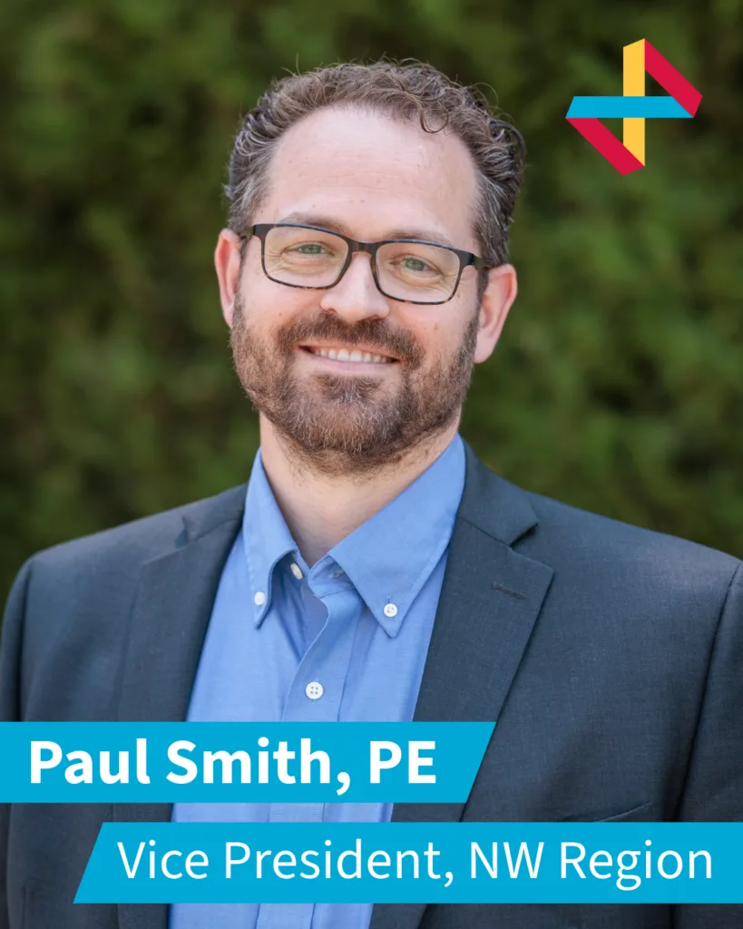 Paul Smith in a blue suit jacket is the new VP of the NW Region