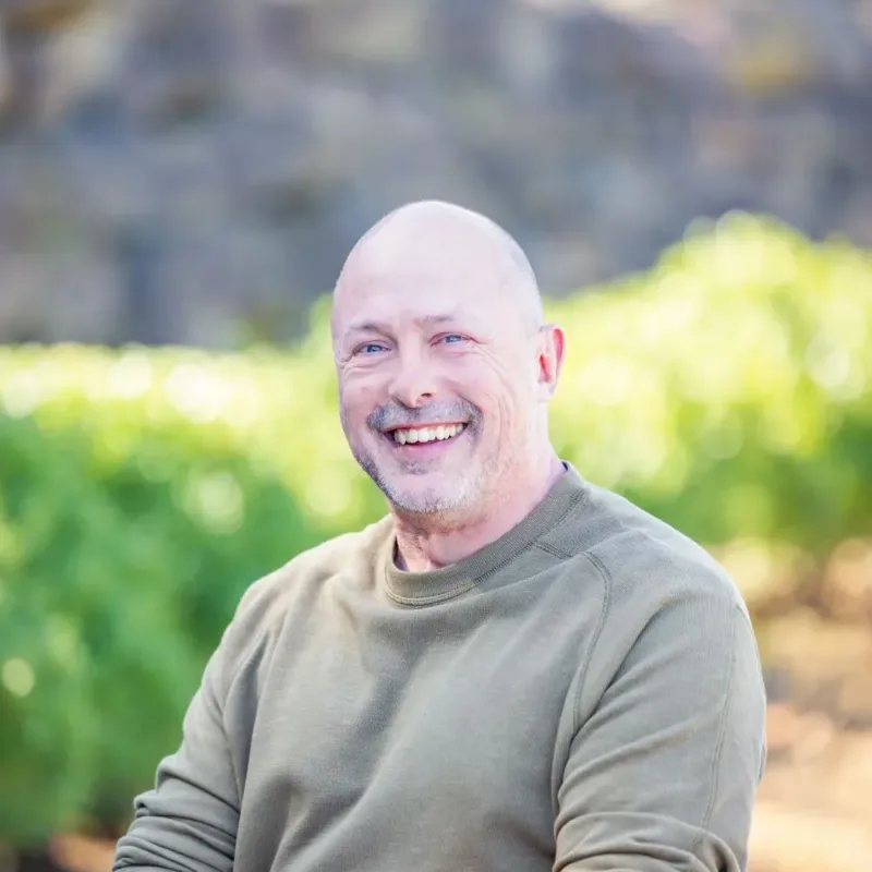 Edward Hodges, male engineer in a green sweater