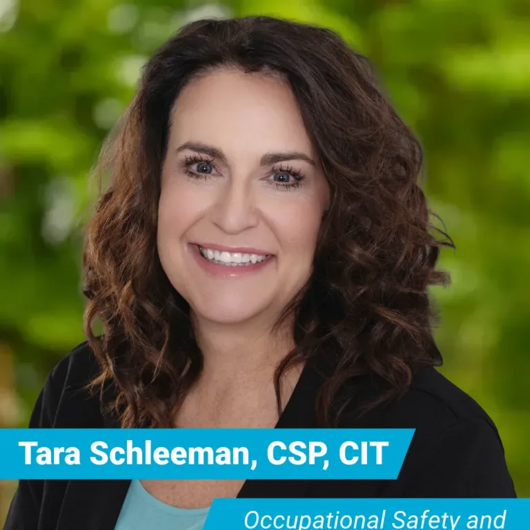 Portrait of Tara Schleeman, CSP, CIT, Mackay’s Occupational Safety and Health Manager